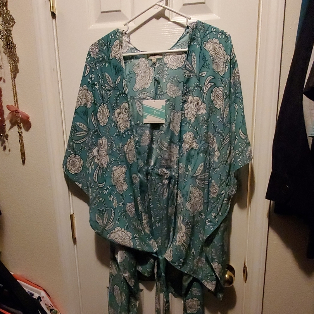 Teal Kimono